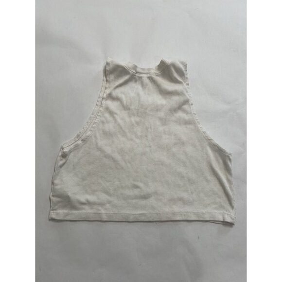 Cotton Citizen Crop Tank Top in White - Picture 3 of 4